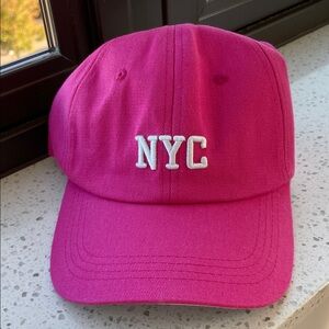 NEW NYC 1987 Embroidered Cotton Adjustable Pink Baseball Hat Ball‎ Cap